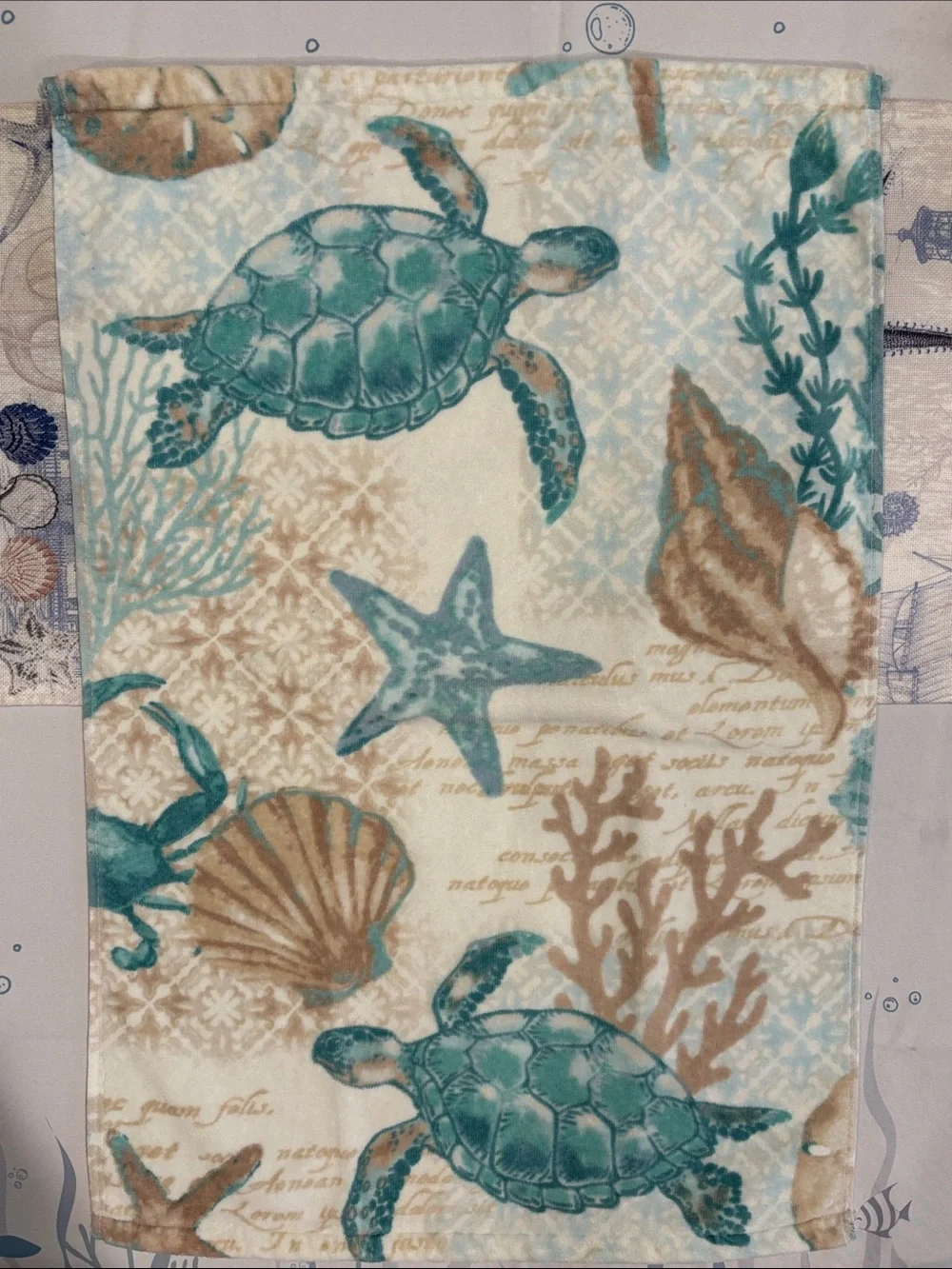 Sage Island Spa Sea Turtle Bath Hand Towels